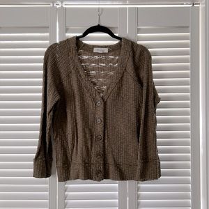Two by Vince Camino green button cardigan